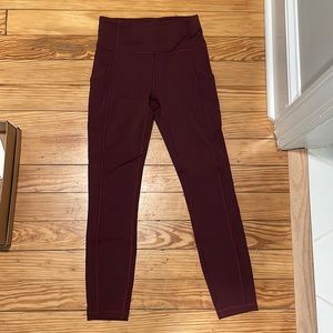 Lululemon leggings - maroon